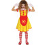 Burger Zombie Clown Mädchenkostüm