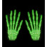 Leuchtende 3D Skelett-Handschuhe