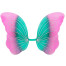 Schmetterlingsflügel für Damen rosa-türkis 85cm x 50cm