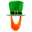 St. Patrick`s Day Hut mit Schnalle und Bart