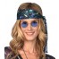 70er Jahre Hippie Brille blau