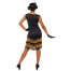 Black Charleston Kleid für Damen Classic
