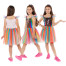 Märchenhaftes Regenbogen Kostüm für Mädchen
