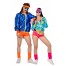 80er Jahre Retro Disco Girl Kostüm