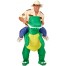 Aufblasbares Dinosaurier-Reiter Kostüm 1