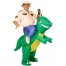 Aufblasbares Dinosaurier-Reiter Kostüm 2