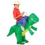 Aufblasbares Dinosaurier Reiterkostüm für Kinder 2