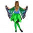 Schmetterling Kostüm für Mädchen grün-blau