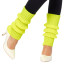 Lange Beinstulpen für Damen neon-gelb