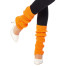Lange Beinstulpen für Damen neon-orange