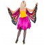 Schmetterling Kostüm für Damen pink-gelb