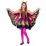 Schmetterling Kostüm für Mädchen pink-gelb