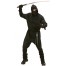 Black Ninja Fighter Kostüm für Herren