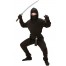 Black Ninja Fighter Kostüm für Kinder