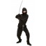 Black Ninja Fighter Kostüm für Kinder
