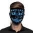 Leuchtende Killer LED Maske blau
