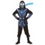 Blue Cyber Ninja Kostüm für Kinder