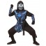 Blue Cyber Ninja Kostüm für Kinder
