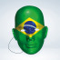 Brasilien Fan Pappmaske