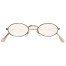 Brille oval gold