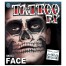 Klebe-Tattoo Totenkopf Gesicht