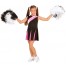 Cheerleader Kinderkostüm schwarz-pink 2