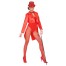 Showgirl Satin-Frack rot für Damen