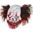 Einäugige Horror Clown Maske Deluxe