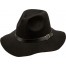 Eleganter Hut schwarz mit Hutband 