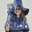 Blaues Sternen Zauber Kostüm für Mädchen