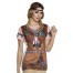 Squaw Indianerin 3D Longshirt für Damen