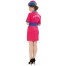 Fly Pink Stewardess Kostüm für Damen