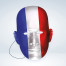 Frankreich Fan Pappmaske