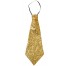 Gloria Glitter Krawatte gold 1