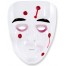 Halloween Maske mit blutigen Einschusslöchern 1