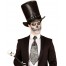 Totenkopf Halloween Krawatte metallic-look 3