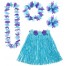 Hawaii Girl Kostüm-Set blau 4