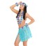 Hawaii Girl Kostüm-Set blau 2