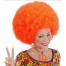Hippie Neon Perücke in orange für Hippies und Hippiebräute