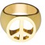 Love & Peace Gold Ring 