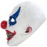 Horror Clown Maske rot-blau Deluxe
