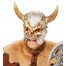 Horror Skelett Wikinger Maske mit Hörnern 1