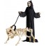 Hunde Skelett mit Leine 2