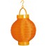 LED Stoff Lampion orange