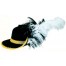 Musketier Hut aus Wollfilz schwarz-gold 1