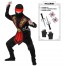 Kombat Ninja Kostüm für Kinder rot