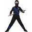 Ninja Dragon Fighter Kinderkostüm schwarz-blau
