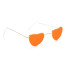 Hippie Herz Brille in Orange