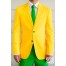 OppoSuits Green and Gold Anzug 