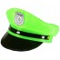 Party Polizei Mütze neon-grün
